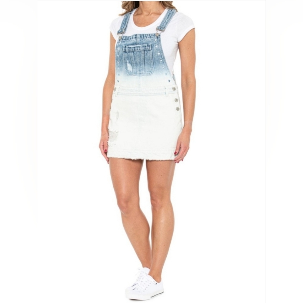 NWT Miss Me Denim Overall Dress Small